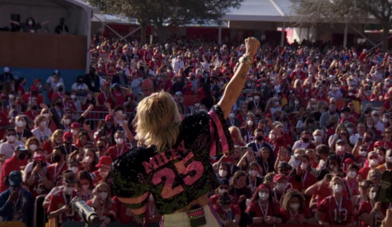 Miley Cyrus Covers Bikini Kill Nine Inch Nails And More During Super Bowl Pre Game Show Miley cyrus is going to be at the super bowl! the line of best fit