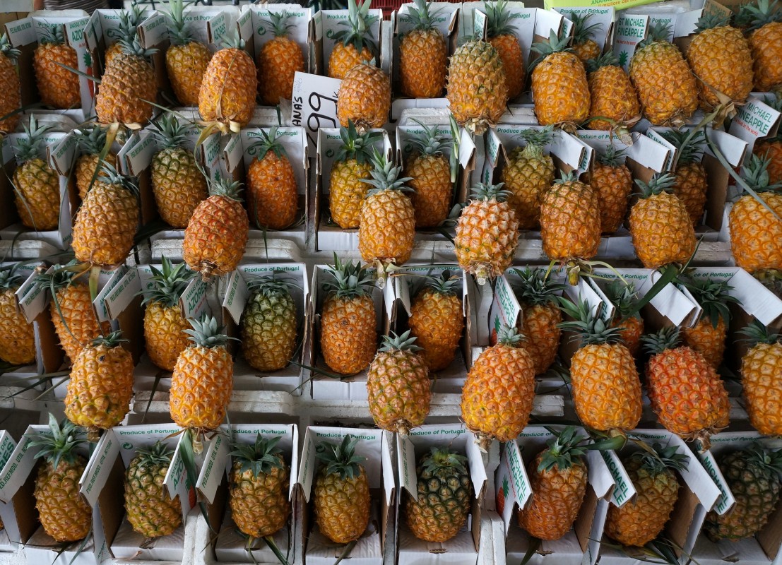 Pineapples in Ponta Delgada - https://www.flickr.com/photos/putneymark/9684709809