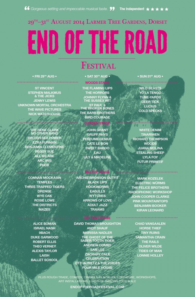 End of The Road Festival reveals running order