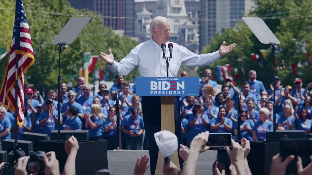 Joe Biden’s new campaign advert soundtracked by Hudson Mohawke