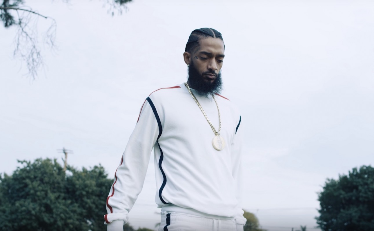 nipsey hussle yellow tracksuit