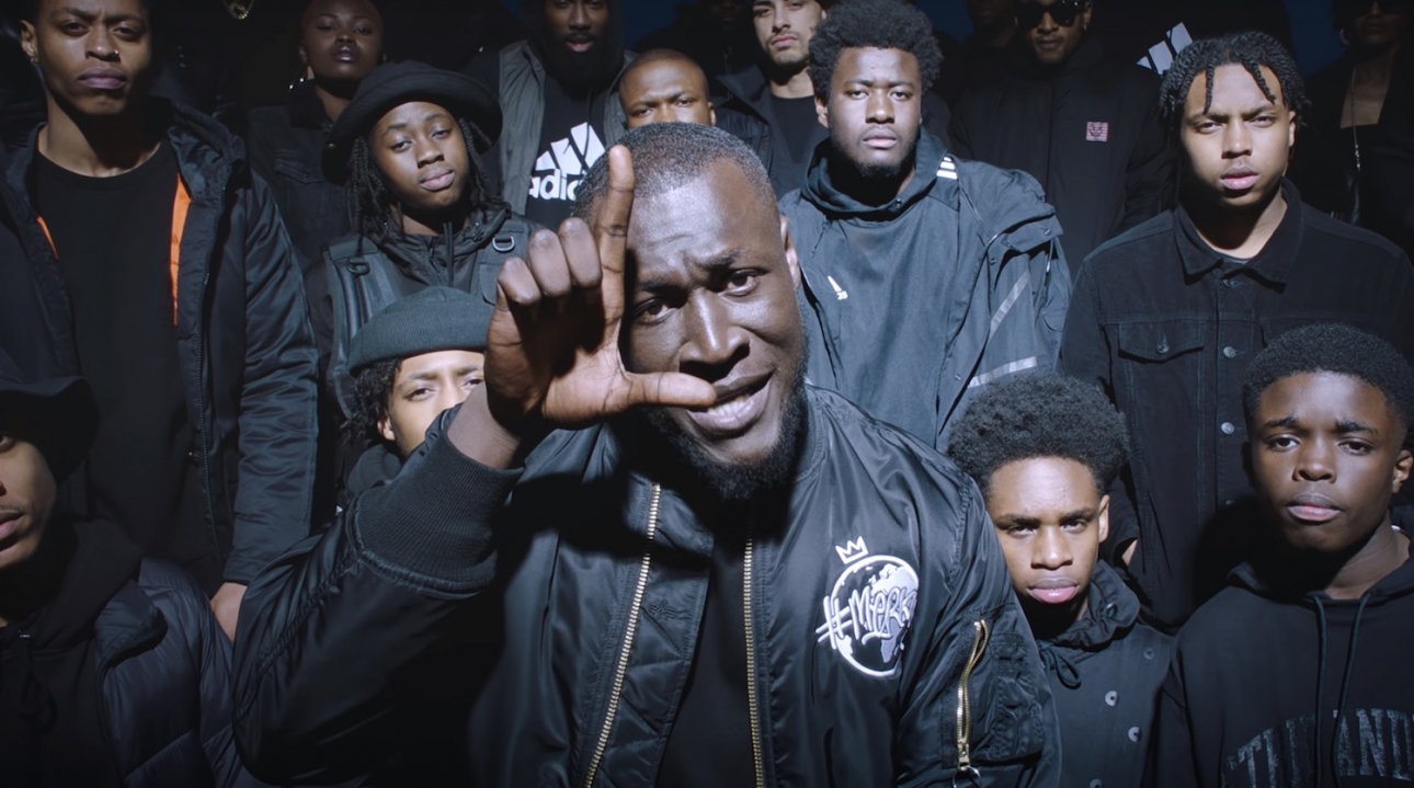 Stormzy claims his first UK Number One single with "Vossi Bop" .