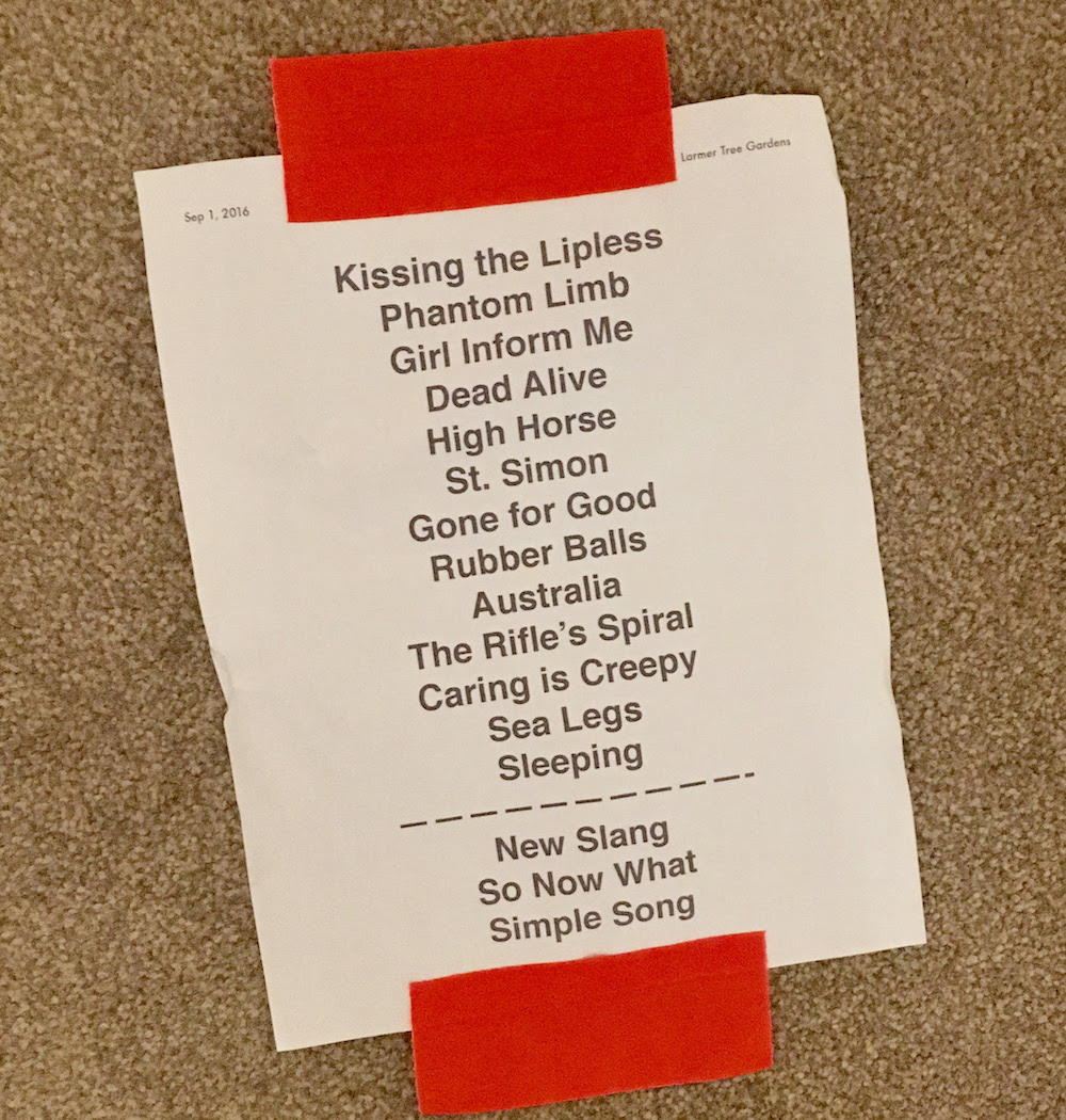 shins tour setlist