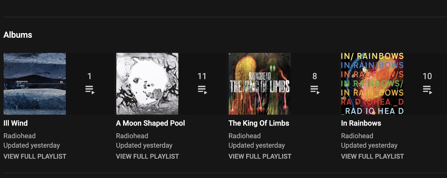 full radiohead discography