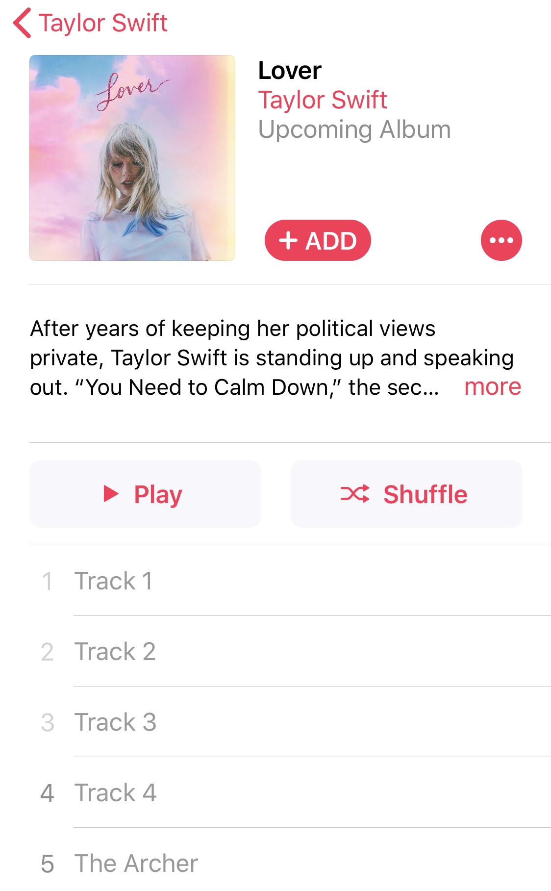Apple Music Has Accidentally Leaked The Title Of Taylor
