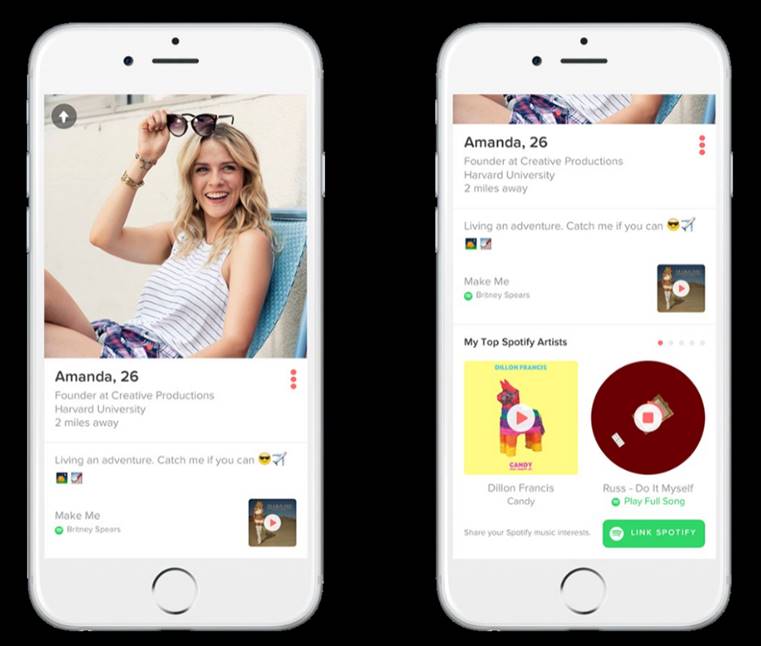 Spotify and Tinder get into bed together