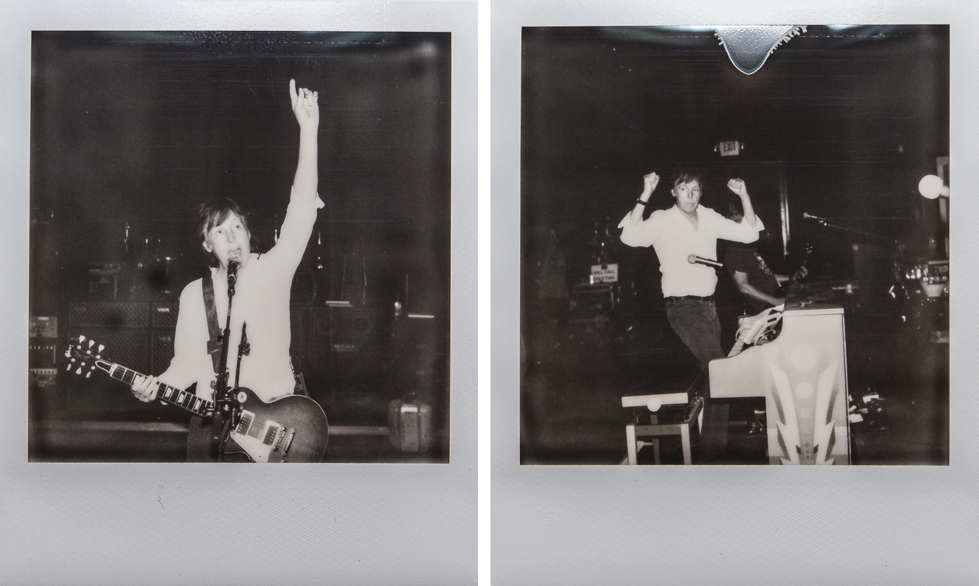 Polaroids with Paul McCartney